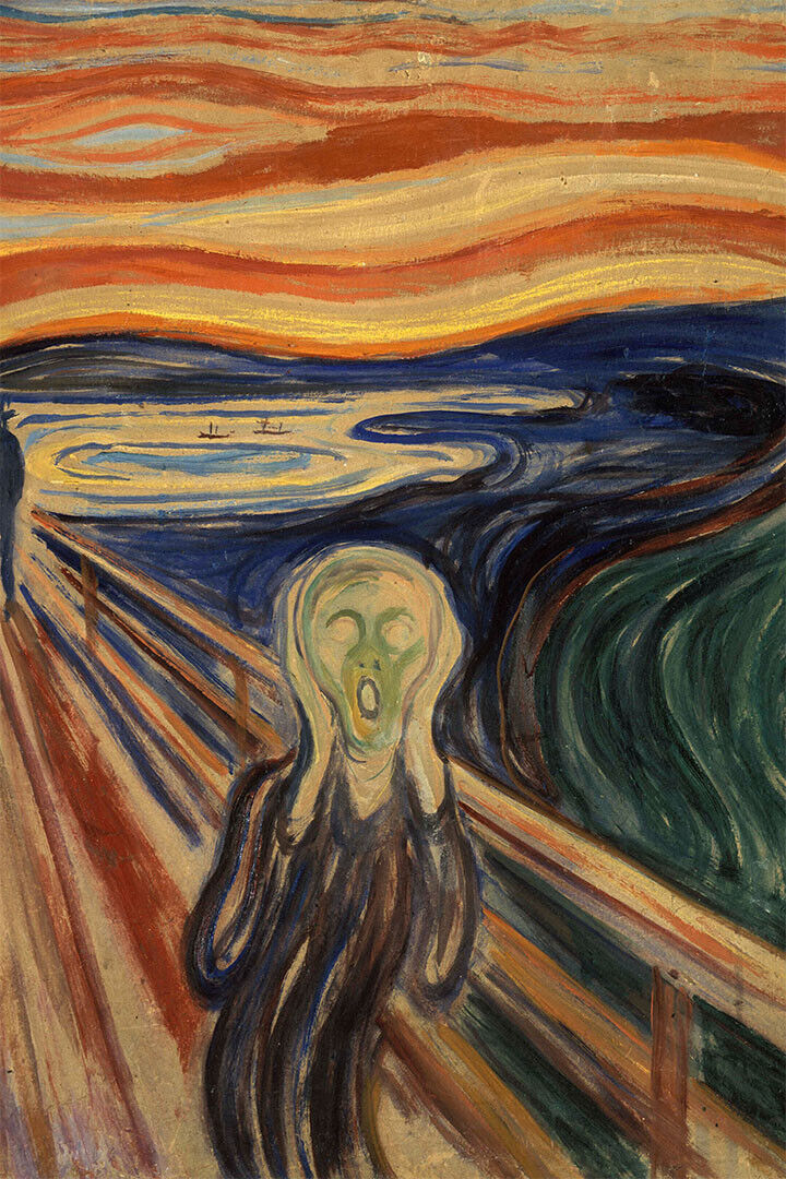 The Scream Edvard Munch Oil Poster Wall Art Print Home Wall Decor - xonomax