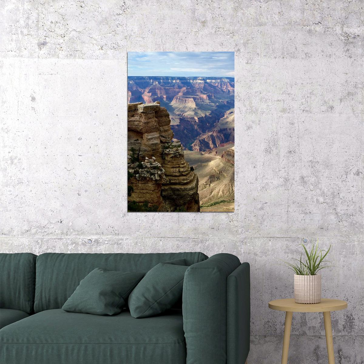 Grand Canyon With Complex Landscape Poster Wall Art Print Home Wall Decor - xonomax
