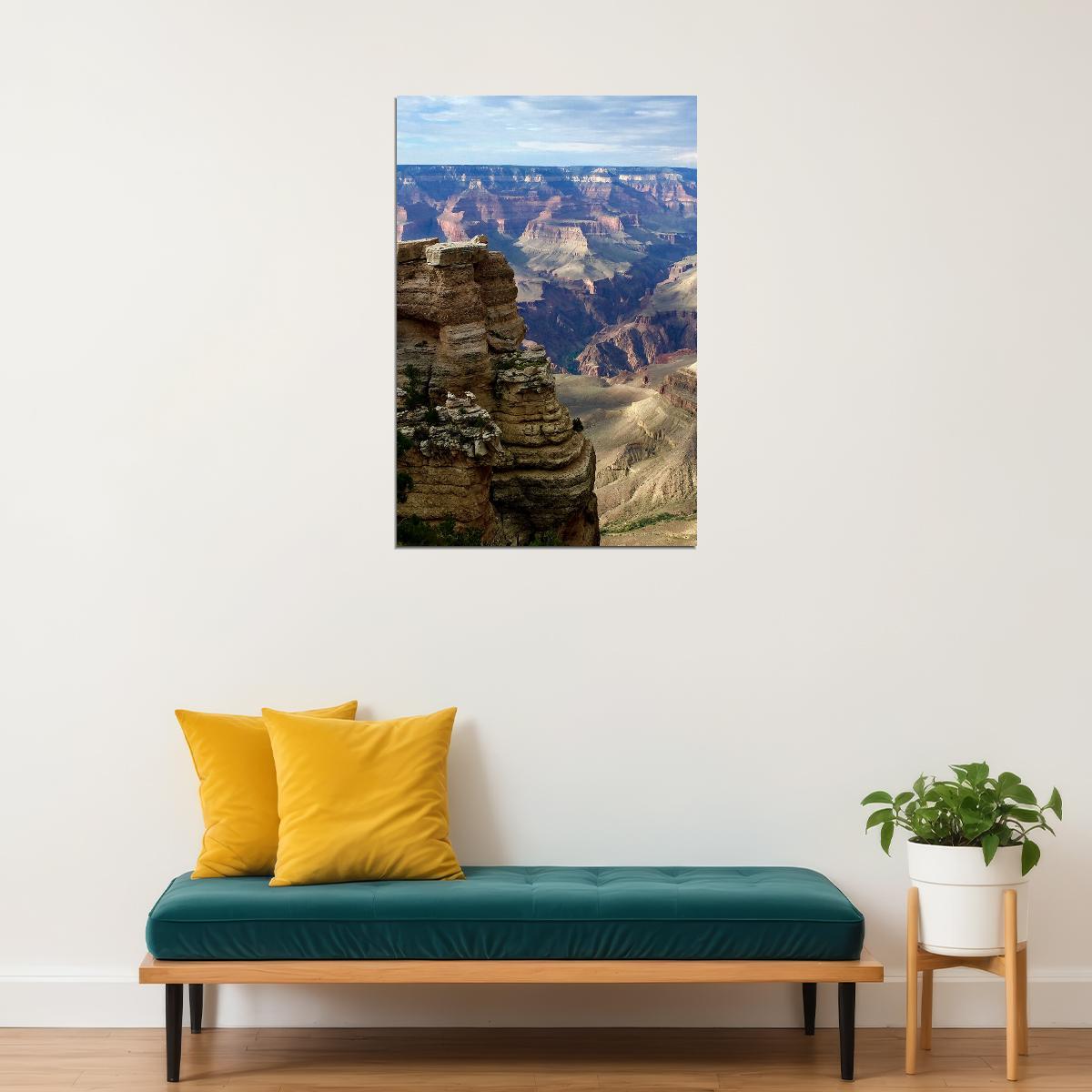 Grand Canyon With Complex Landscape Poster Wall Art Print Home Wall Decor - xonomax
