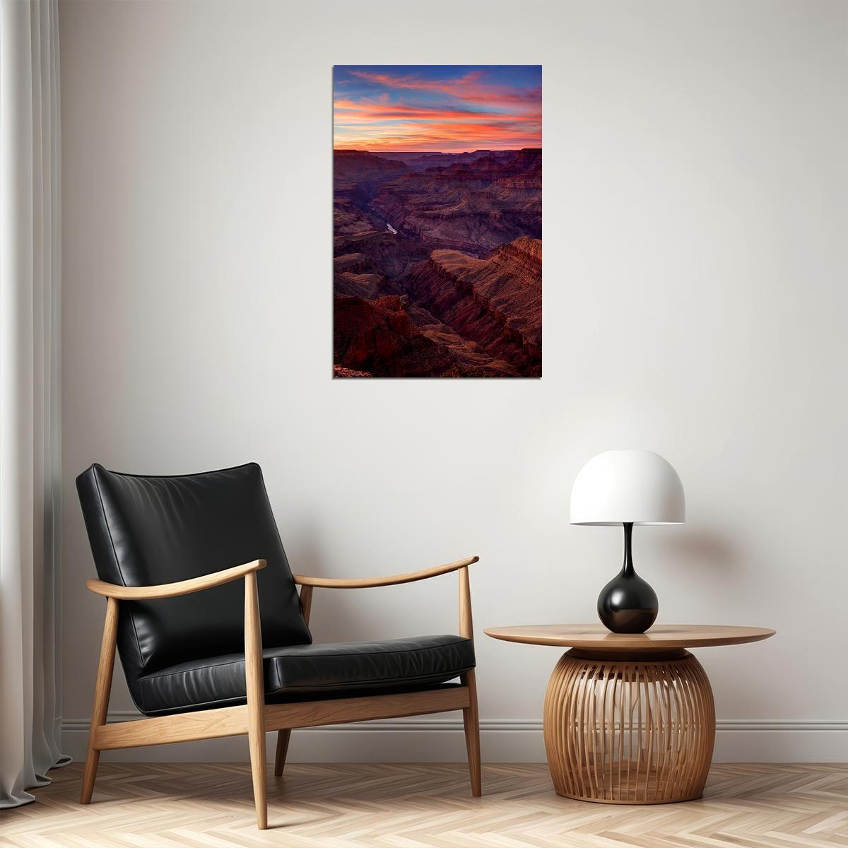 Grand Canyon Landscape Photography Poster Wall Art Print Home Wall Decor - xonomax