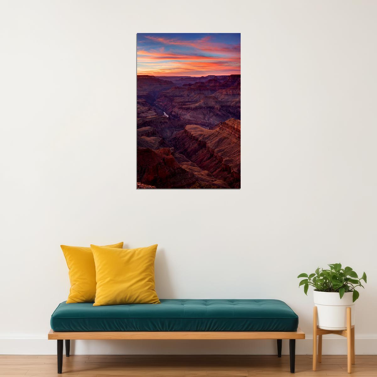 Grand Canyon Landscape Photography Poster Wall Art Print Home Wall Decor - xonomax