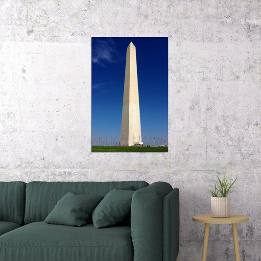 Washington Monument Historical Icon Landscape Poster Wall Art Print Home Wall Decor - xonomax