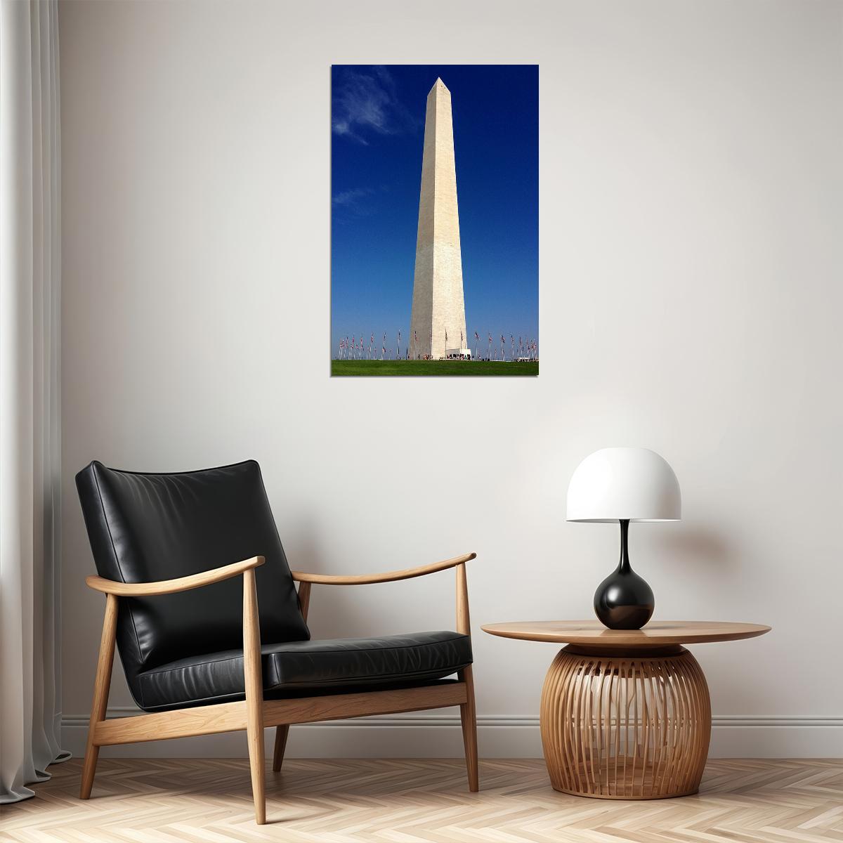 Washington Monument Historical Icon Landscape Poster Wall Art Print Home Wall Decor - xonomax
