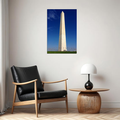Washington Monument Historical Icon Landscape Poster Wall Art Print Home Wall Decor - xonomax