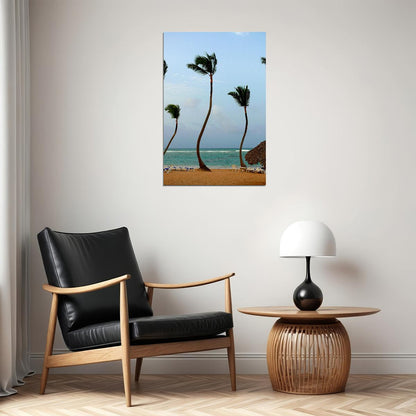 Coconut Palms On Kalapana Beach Trees Poster Wall Art Print Home Wall Decor - xonomax