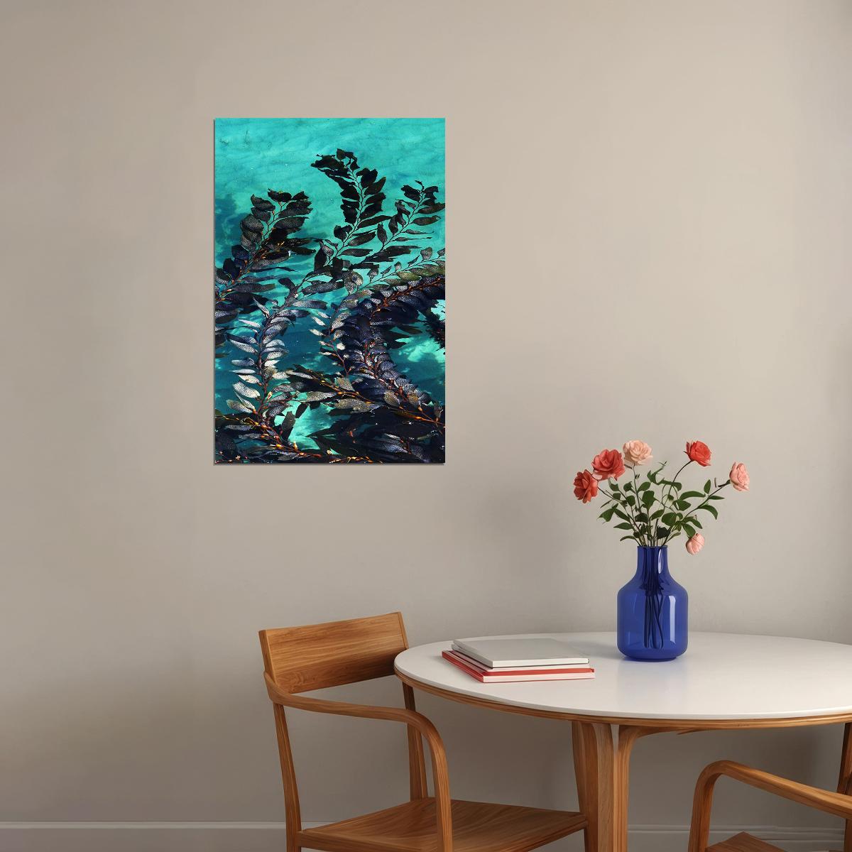 Giant Algae Growing In A Sheltered Bay In The Water Poster Wall Art Print Home Wall Decor - xonomax