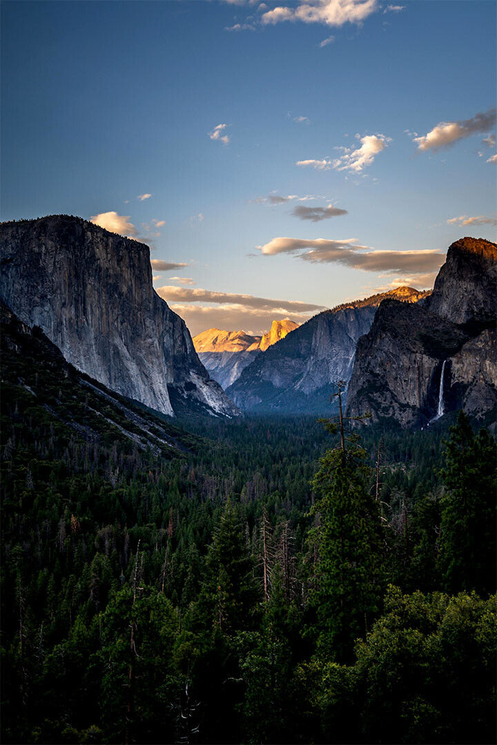 Yosemite Valley National Park In Evening Light Poster Wall Art Print Home Wall Decor - xonomax