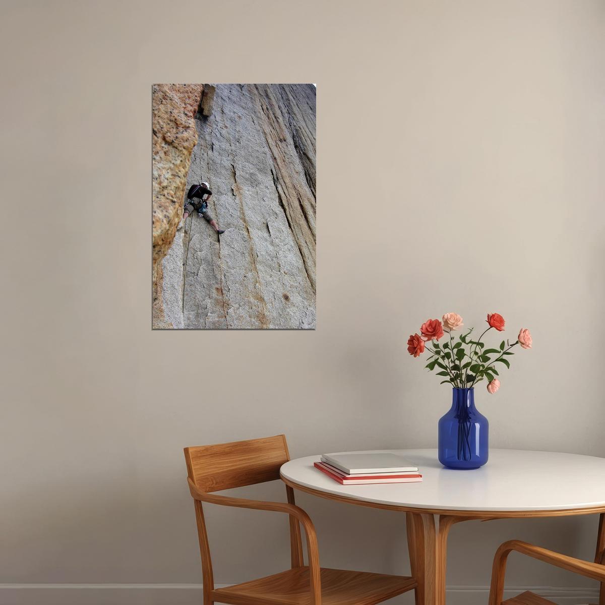 Climbing Rock Face In Custer State Park Landscape Poster Wall Art Print Home Wall Decor - xonomax