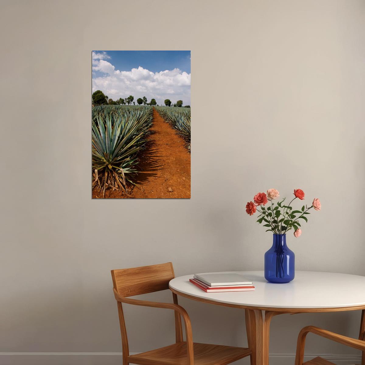 Tequila Agave Fields Landscape Nature Poster Wall Art Print Home Wall Decor - xonomax