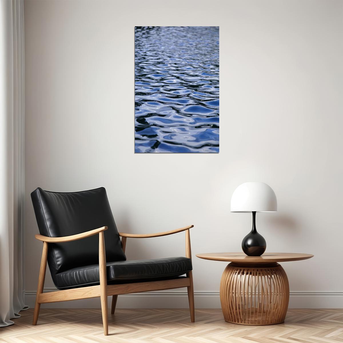 Water Ripple And Reflections Landscape Poster Wall Art Print Home Wall Decor - xonomax
