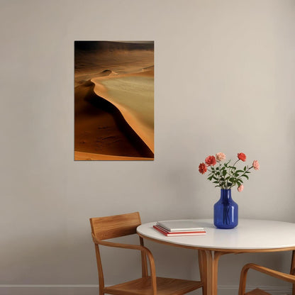 Deserted Field Desert Hill Dunes In Namibia Poster Wall Art Print Home Wall Decor - xonomax