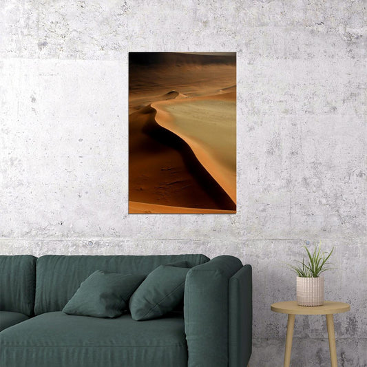 Deserted Field Desert Hill Dunes In Namibia Poster Wall Art Print Home Wall Decor - xonomax