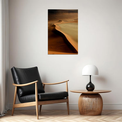 Deserted Field Desert Hill Dunes In Namibia Poster Wall Art Print Home Wall Decor - xonomax