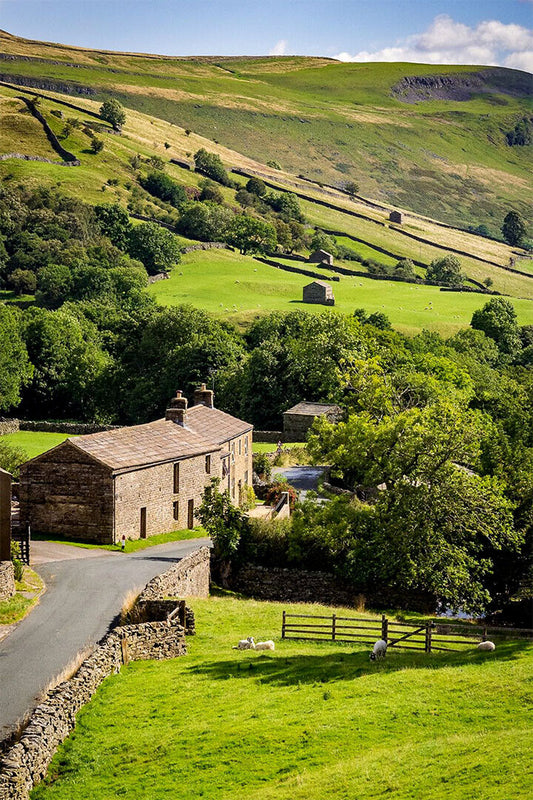Rolling Yorkshire Farmland Farming Poster Wall Art Print Home Wall Decor - xonomax
