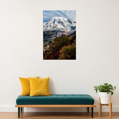 Mount Rainier Landscape Nature Poster Wall Art Print Home Wall Decor - xonomax