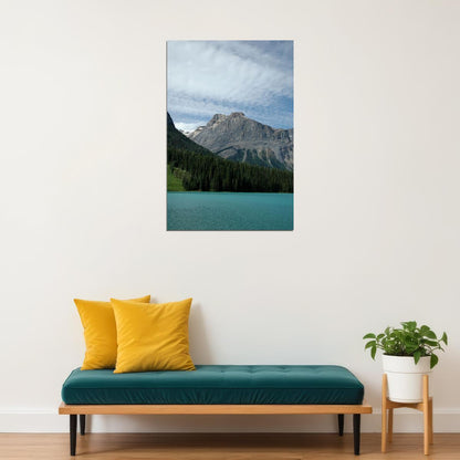 Emerald Lake And Canadian Rockies Landscape Poster Wall Art Print Home Wall Decor - xonomax