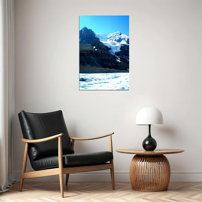Alberta's Athabasca Glacier Mountains Landscape Poster Wall Art Print Home Wall Decor - xonomax