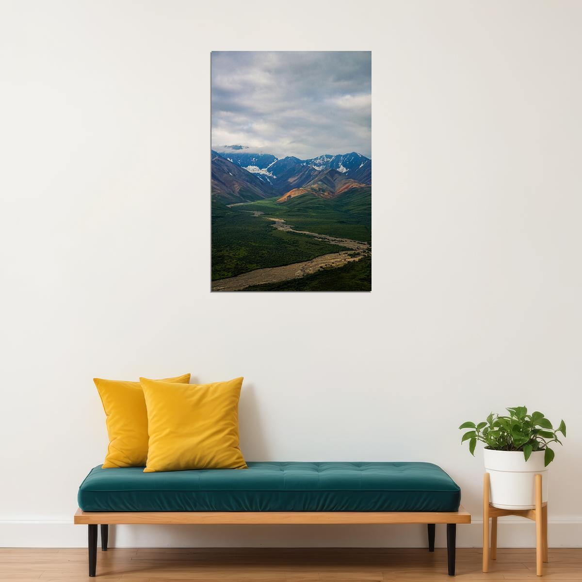 Mount Mckinley And Wonder Lake Denali National Park Poster Wall Art Print Home Wall Decor - xonomax