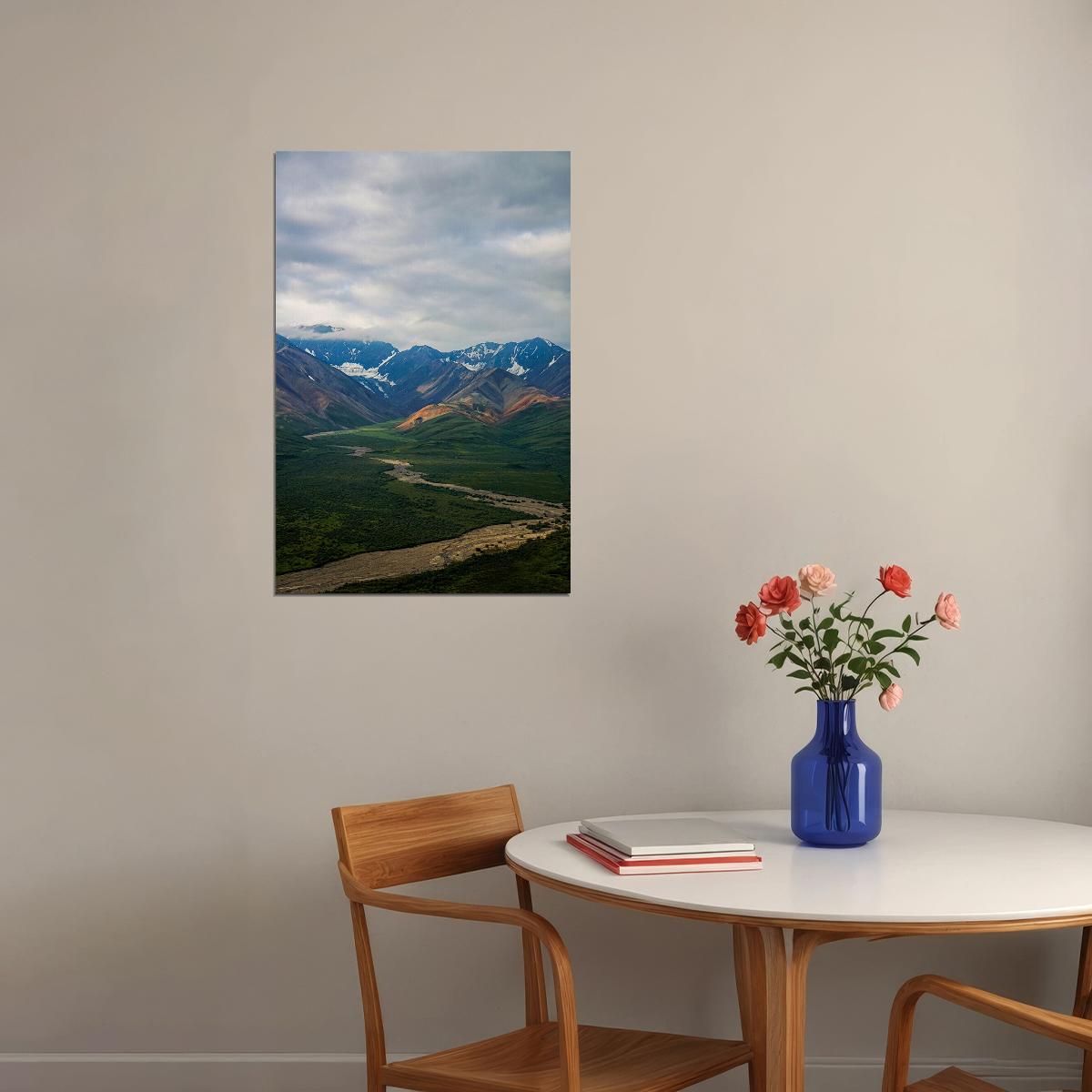 Mount Mckinley And Wonder Lake Denali National Park Poster Wall Art Print Home Wall Decor - xonomax