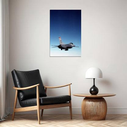 Fighter Pilot Flies An F-16 Falcon Aircraft Poster Wall Art Print Home Wall Decor - xonomax