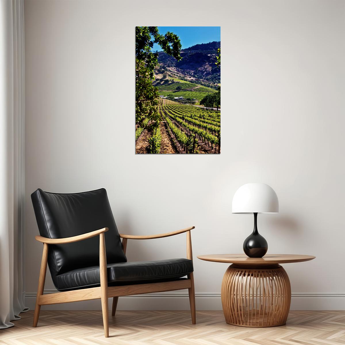 Vineyards Of Okanagan Valley Canada Fruit Poster Wall Art Print Home Wall Decor - xonomax