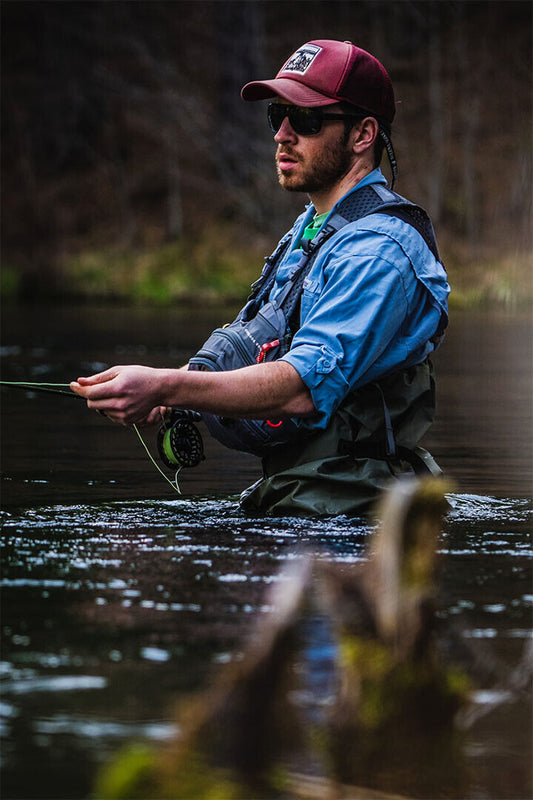 Man Fly Fishing On Big Hole River Landscape Poster Wall Art Print Home Wall Decor - xonomax