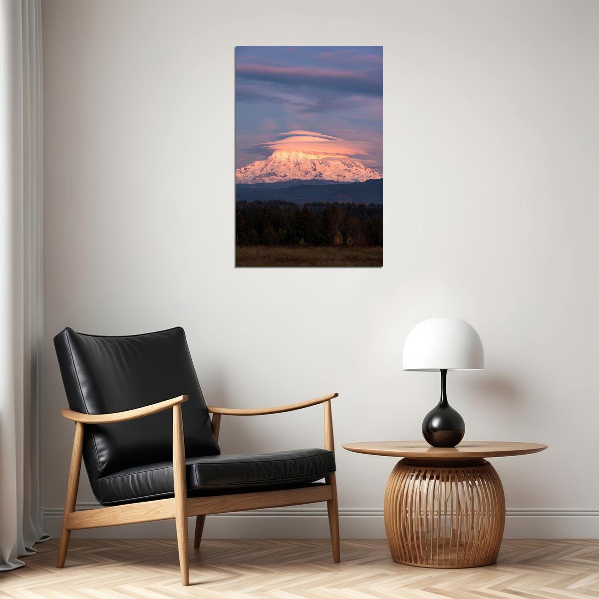 Lenticular Cloud Over Mount Everest Sky Photo Poster Wall Art Print Home Wall Decor - xonomax