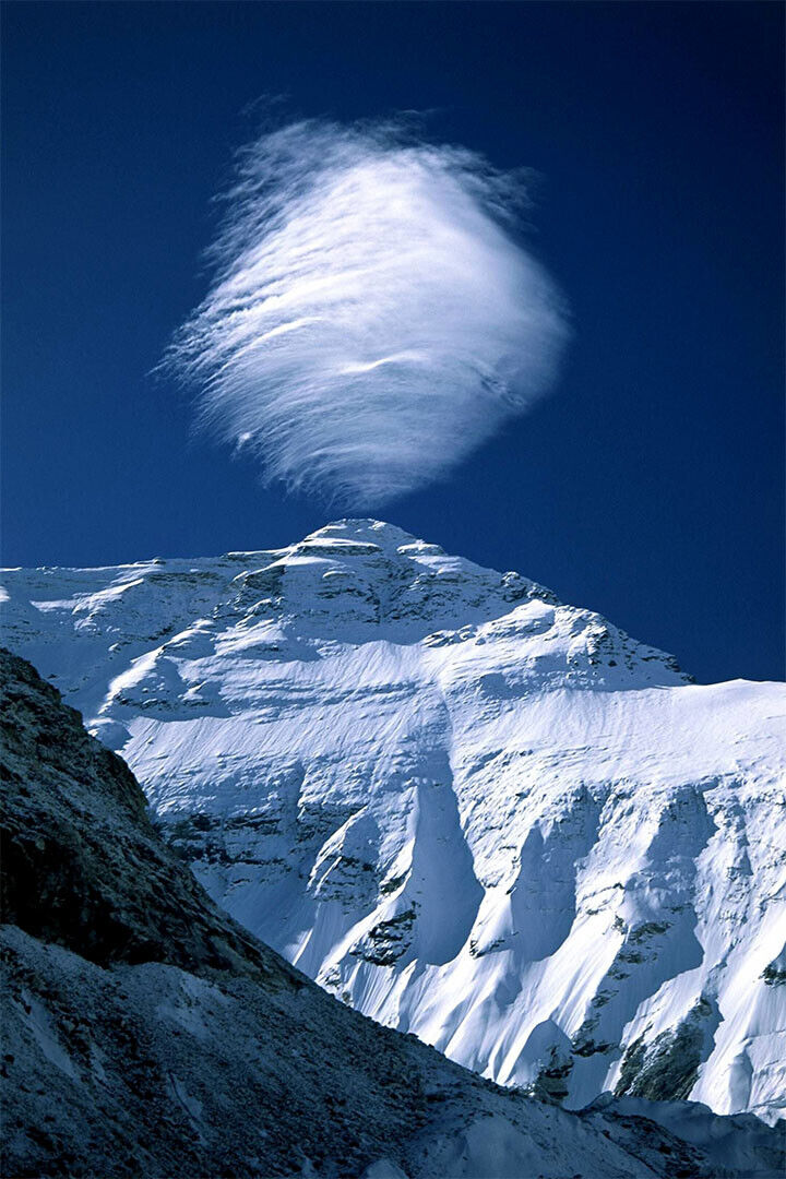 Lenticular Cloud Over Mount Everest Landscape Poster Wall Art Print Home Wall Decor - xonomax