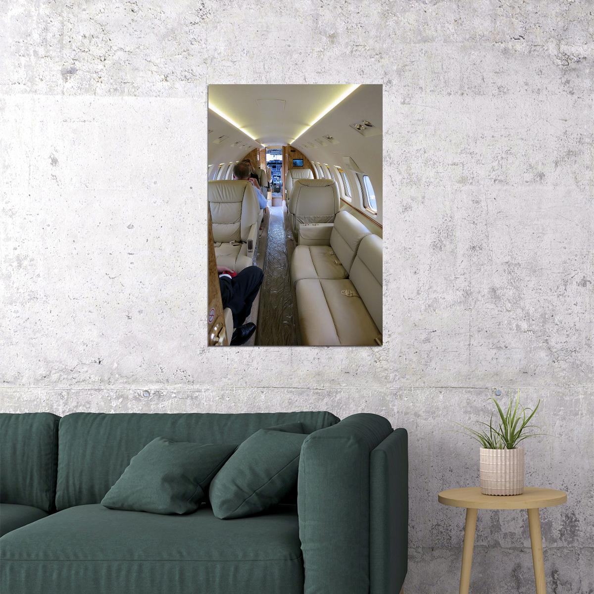 Hawker 1000 Corporate Jet In Flight Businnes Poster Wall Art Print Home Wall Decor - xonomax