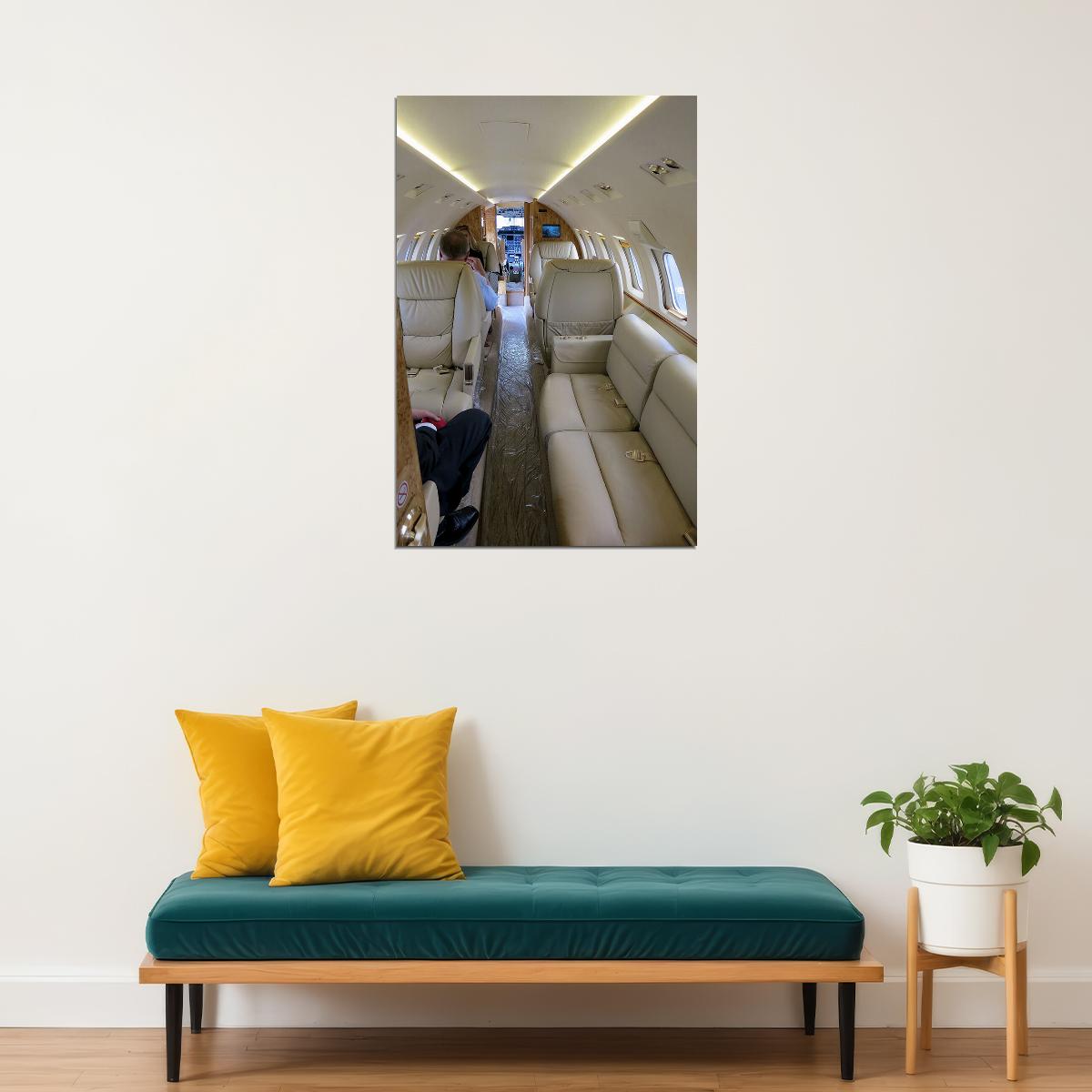 Hawker 1000 Corporate Jet In Flight Businnes Poster Wall Art Print Home Wall Decor - xonomax