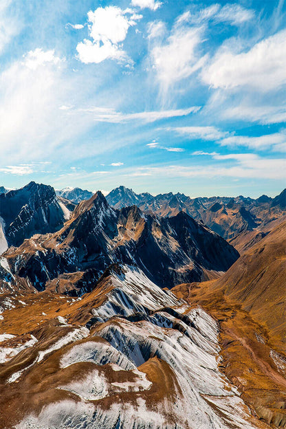 Snow Covered Andes Mountains Landscape Photo Poster Wall Art Print Home Wall Decor - xonomax