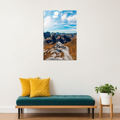 Snow Covered Andes Mountains Landscape Photo Poster Wall Art Print Home Wall Decor - xonomax