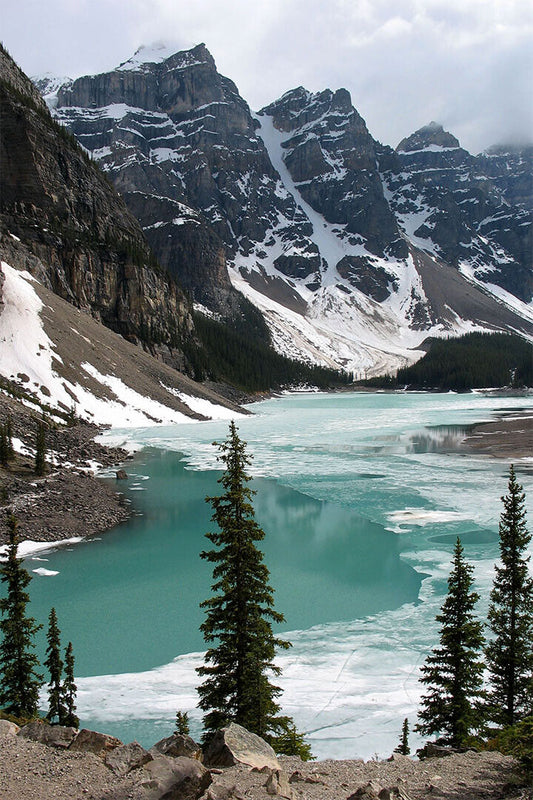 The Rocky Mountains And Moraine Lake Poster Wall Art Print Home Wall Decor - xonomax