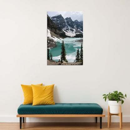 The Rocky Mountains And Moraine Lake Poster Wall Art Print Home Wall Decor - xonomax