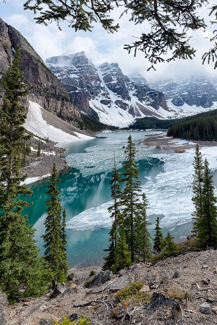 Moraine Lake And The Rocky Mountains Poster Wall Art Print Home Wall Decor - xonomax