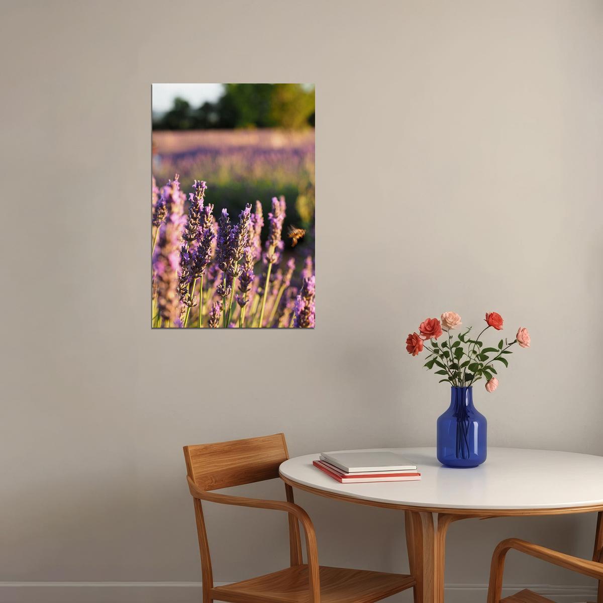 Lavender Crop In Bloom Fragrant Plants Nature Poster Wall Art Print Home Wall Decor - xonomax