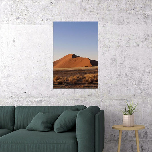 Deserted Field Desert Hill Dunes In Namibia Poster Wall Art Print Home Wall Decor - xonomax