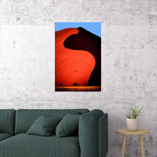 Deserted Field Desert Dunes In Namibia Poster Wall Art Print Home Wall Decor - xonomax