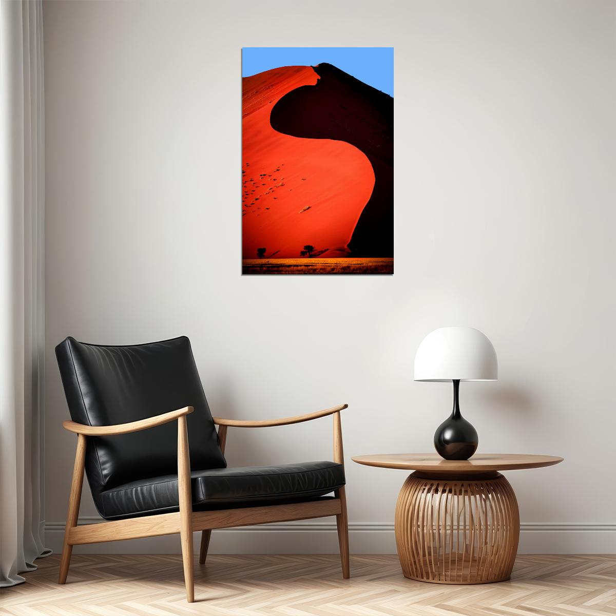 Deserted Field Desert Dunes In Namibia Poster Wall Art Print Home Wall Decor - xonomax
