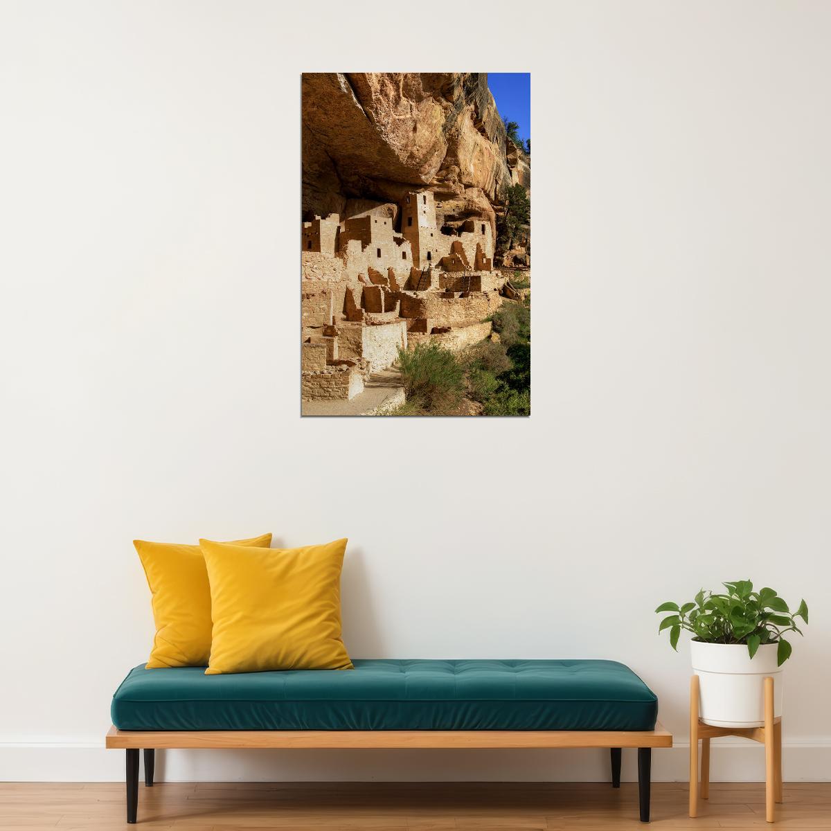 Anasazi Village In The Mesa Verde National Park Poster Wall Art Print Home Wall Decor - xonomax
