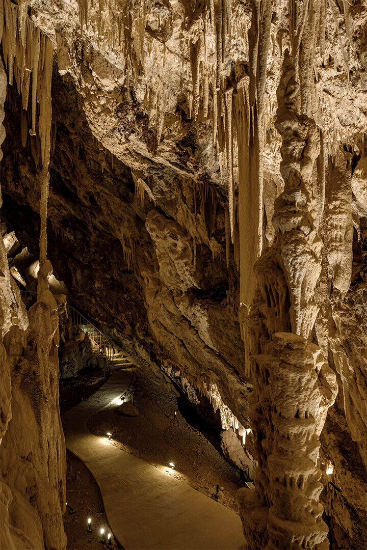 Inside Blanchard Springs Cavern Landcape Photo Poster Wall Art Print Home Wall Decor - xonomax