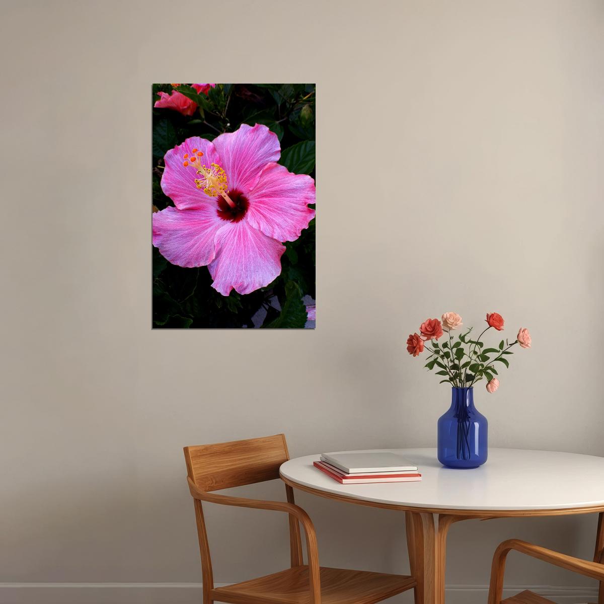 Hibiscus Flower Scented Plants Poster Wall Art Print Home Wall Decor - xonomax