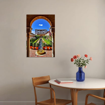The Alhambra Palace In Granada Landscape Poster Wall Art Print Home Wall Decor - xonomax