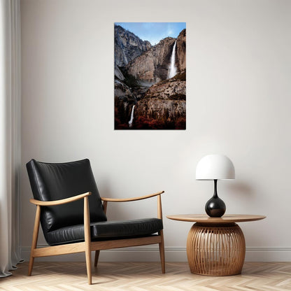 Yosemite Falls In Yosemite Valley Landscape Poster Wall Art Print Home Wall Decor - xonomax
