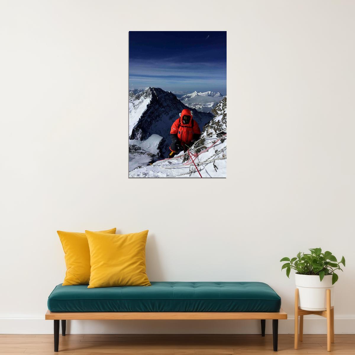 West Ridge Base Camp On Mount Everest Events Poster Wall Art Print Home Wall Decor - xonomax