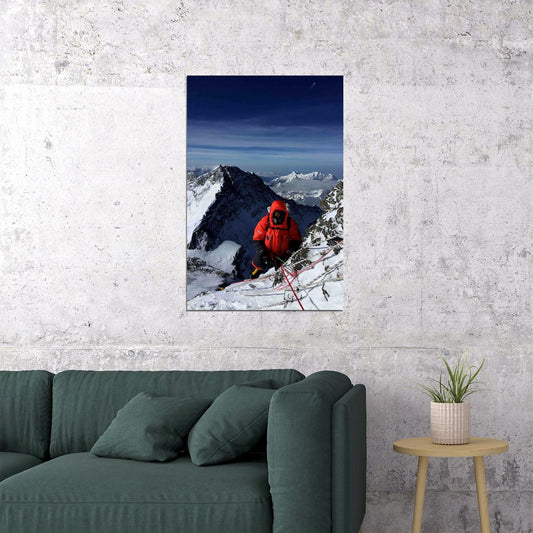 West Ridge Base Camp On Mount Everest Events Poster Wall Art Print Home Wall Decor - xonomax