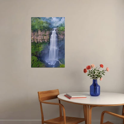 Tequendama Falls In Colombia Landscape Poster Wall Art Print Home Wall Decor - xonomax
