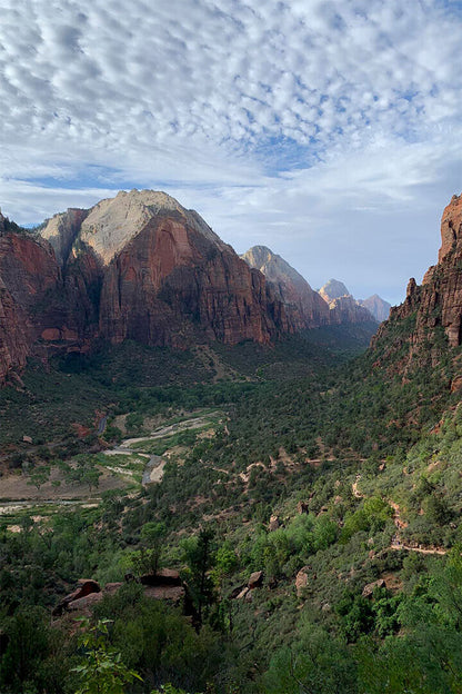 Zion National Park Overlooking The Town Of Rockville Utah Poster Wall Art Print Home Wall Decor - xonomax