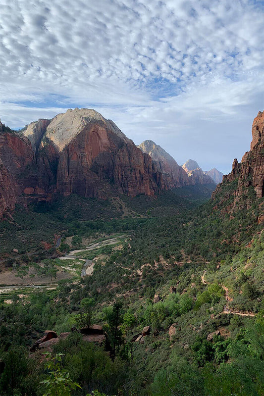 Zion National Park Overlooking The Town Of Rockville Utah Poster Wall Art Print Home Wall Decor - xonomax