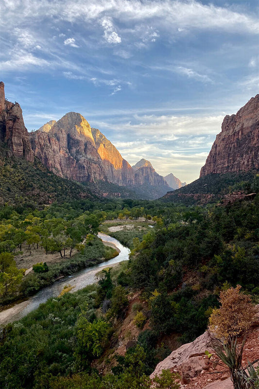 Zion National Park Overlooking Rockville Utah Photo Poster Wall Art Print Home Wall Decor - xonomax